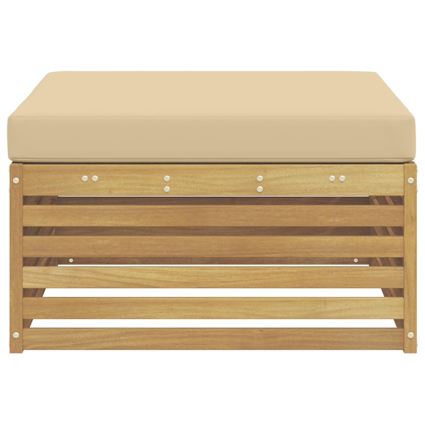 Poggiapiedi da Esterno Legno di Acacia Massello Bianco - homemem39