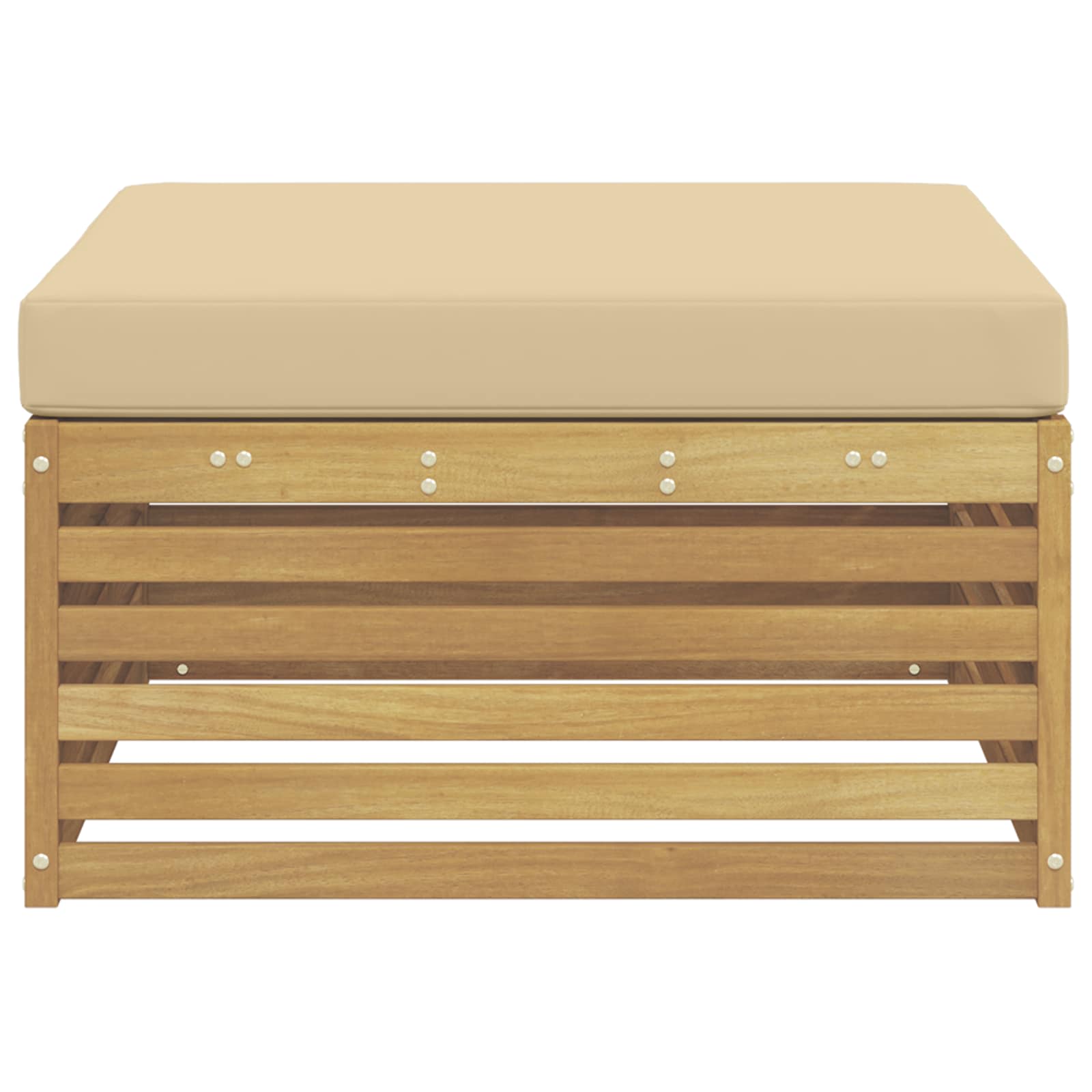 Poggiapiedi da Esterno Legno di Acacia Massello Bianco - homemem39