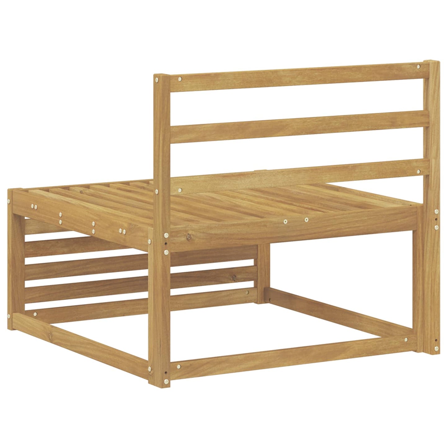Divano centrale per esterno Legno di Acacia Massello Bianco - homemem39