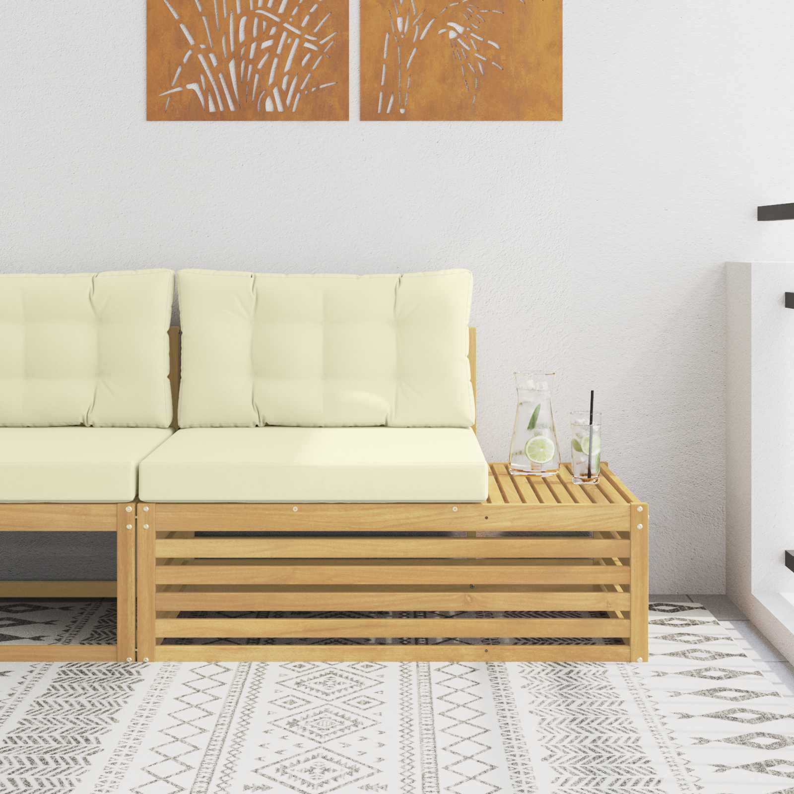 Divano Esterno Finale con cuscino Bianco 115 x 83 x 73 cm | homemem39