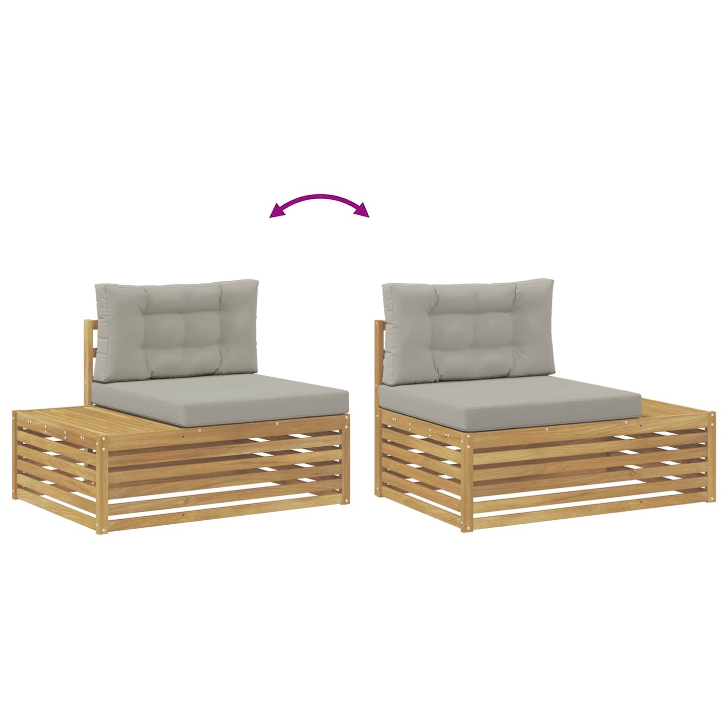Divano da Esterno con cuscino Bianco 115 x 83 x 73 cm - homemem39
