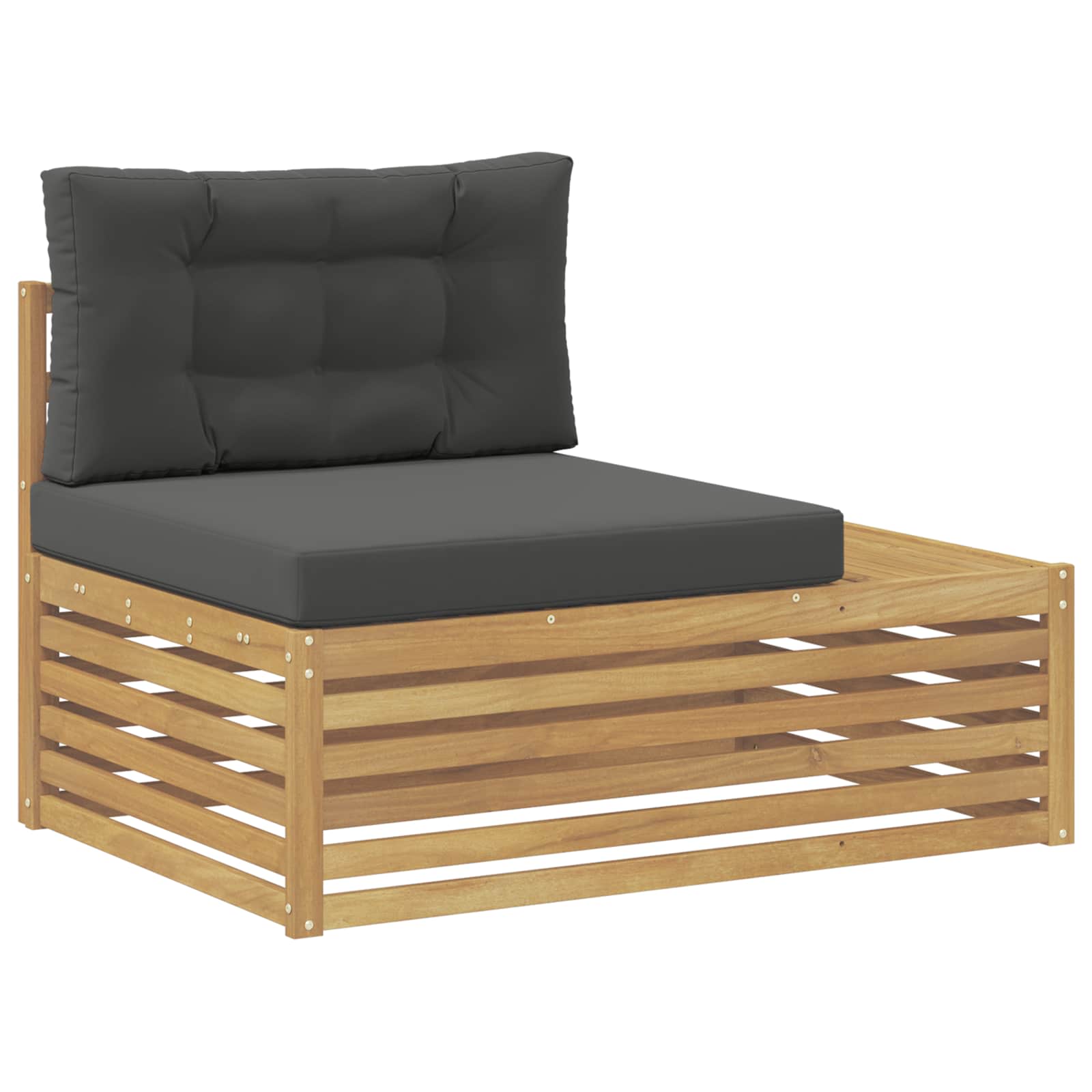 Divano da Esterno con cuscino Bianco 115 x 83 x 73 cm - homemem39