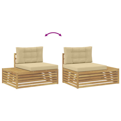 Divano da Esterno con cuscino Bianco 115 x 83 x 73 cm | homemem39