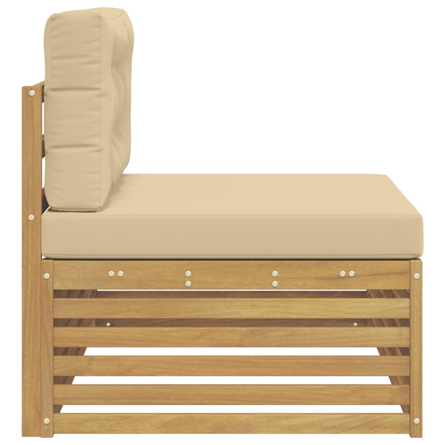Divano da Esterno con cuscino Bianco 115 x 83 x 73 cm | homemem39
