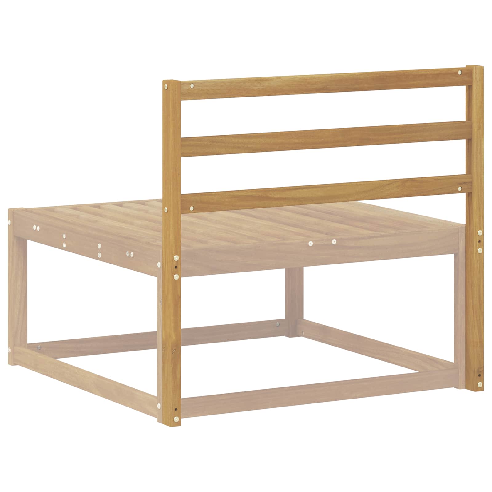 Modulo Schienale Bianco 79 x 4 x 73 cm Legno di Acacia Massello | homemem39