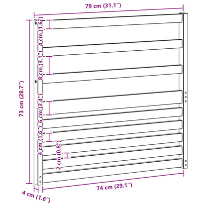 Modulo Braccioli 2 pcs Bianco 79 x 4 x 73 cm | homemem39