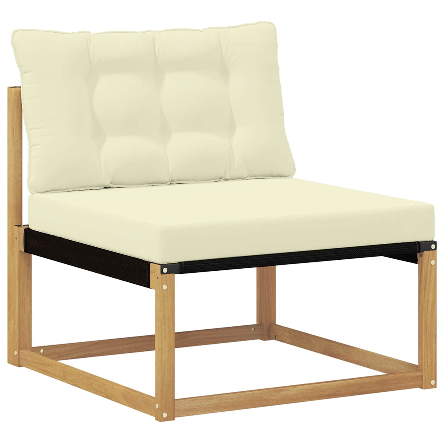 Divano centrale per esterno Bianco 79 x 83 x 73 cm acciaio | homemem39