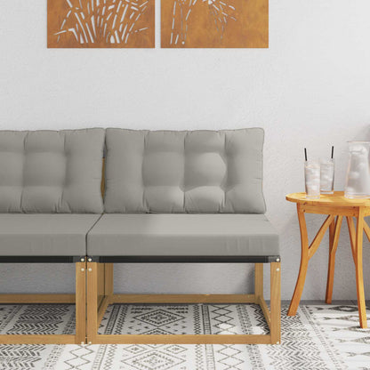 Divano centrale per esterno Bianco 79 x 83 x 73 cm acciaio | homemem39
