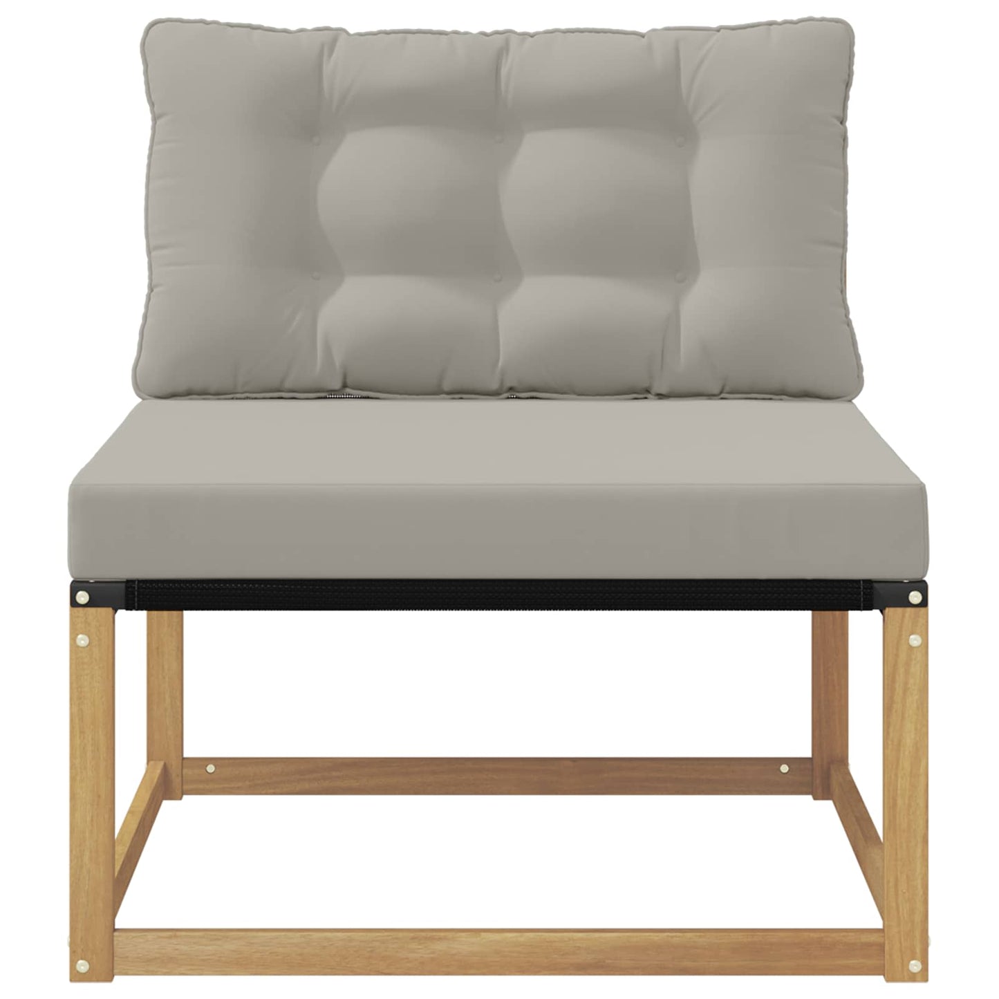 Divano centrale per esterno Bianco 79 x 83 x 73 cm acciaio | homemem39