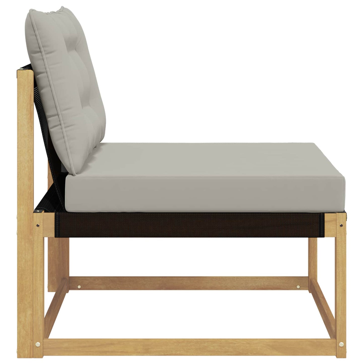 Divano centrale per esterno Bianco 79 x 83 x 73 cm acciaio | homemem39