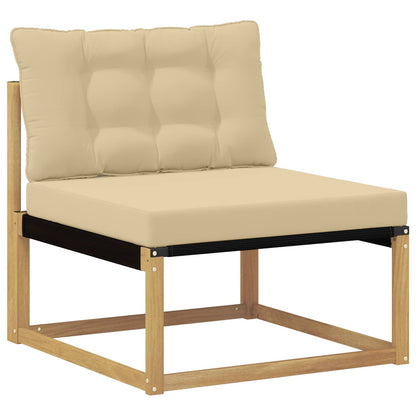 Divano centrale per esterno Bianco 79 x 83 x 73 cm acciaio | homemem39
