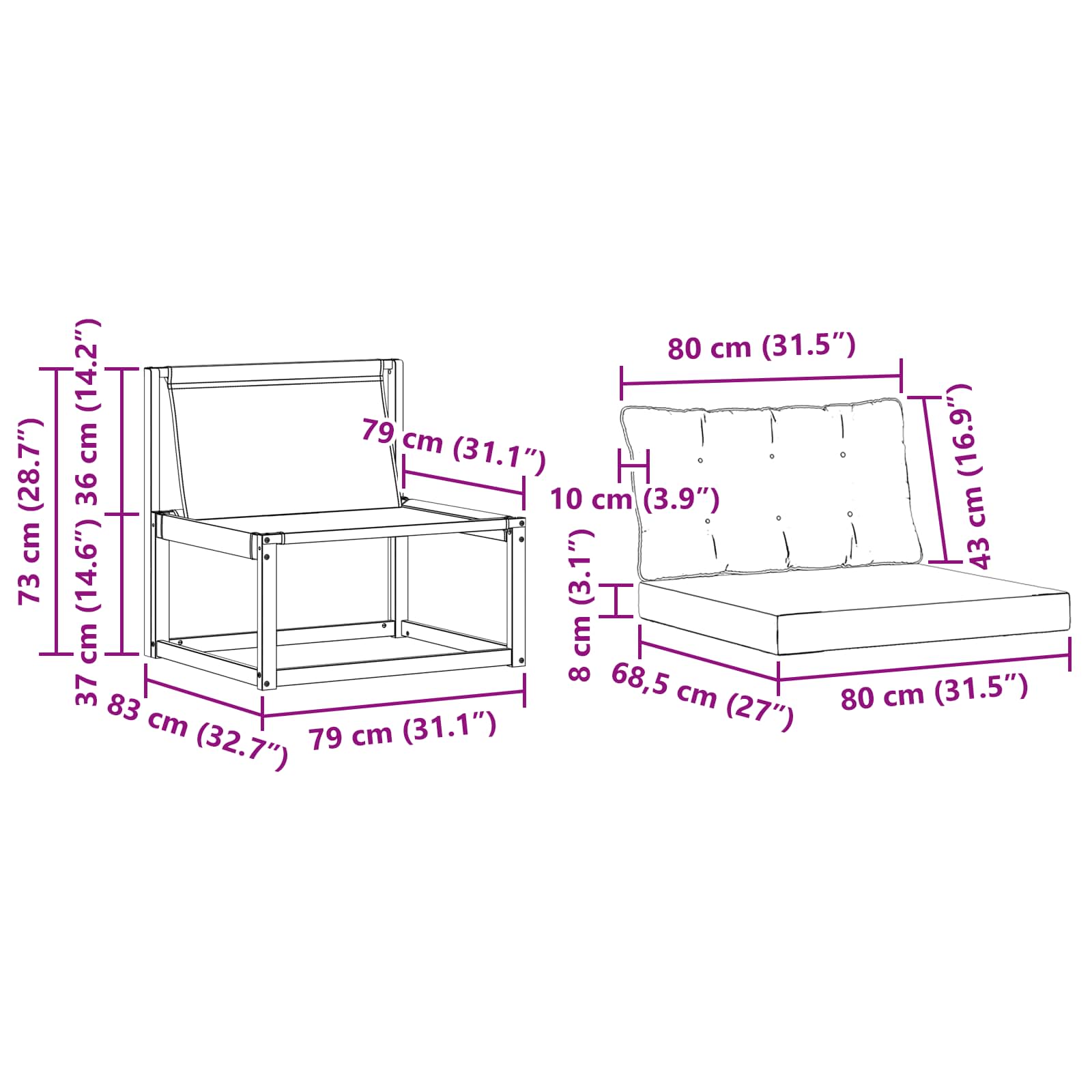 Divano centrale per esterno | homemem39