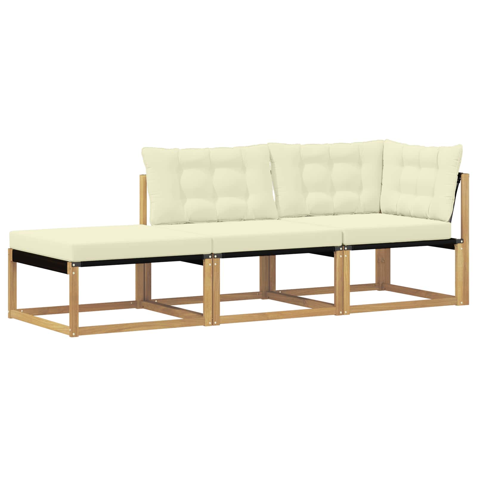 Unità Divano Sezionale con cuscino Bianco 241,5 x 83 x 73 cm | homemem39