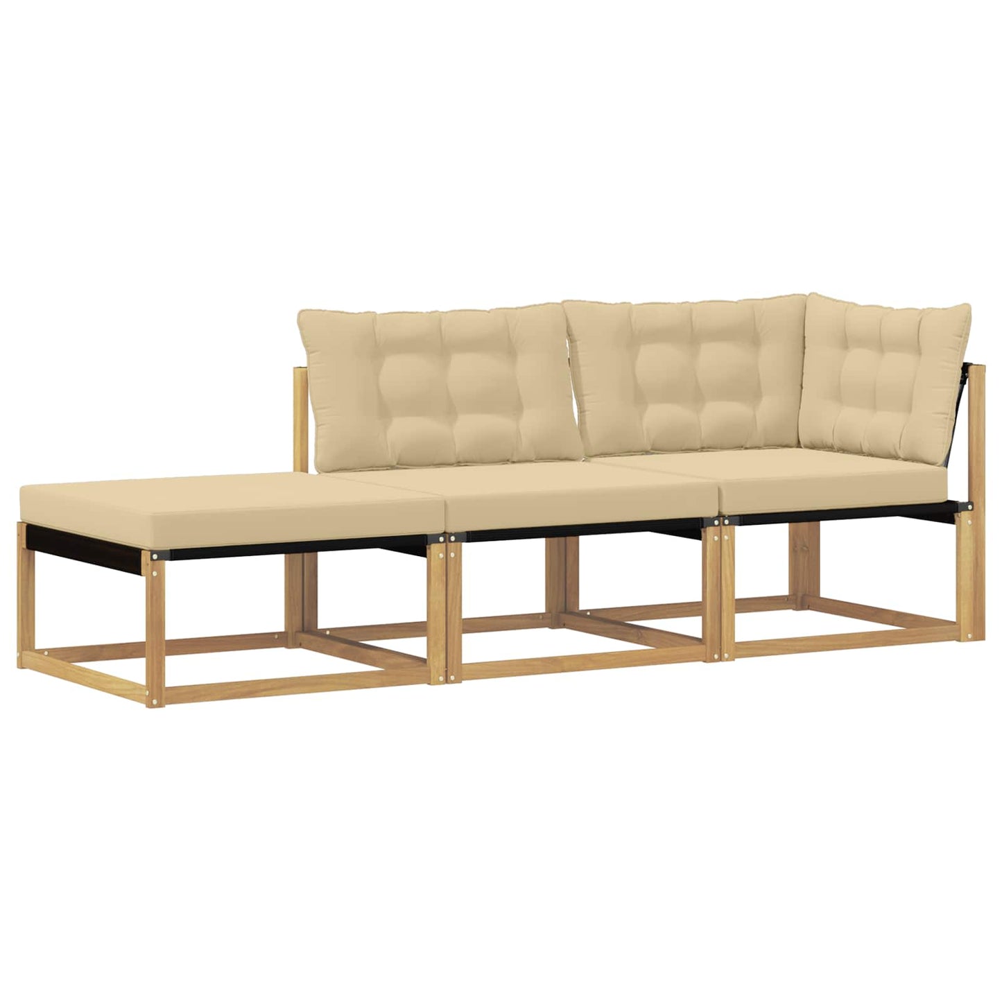 Unità Divano Sezionale con cuscino Bianco 241,5 x 83 x 73 cm | homemem39