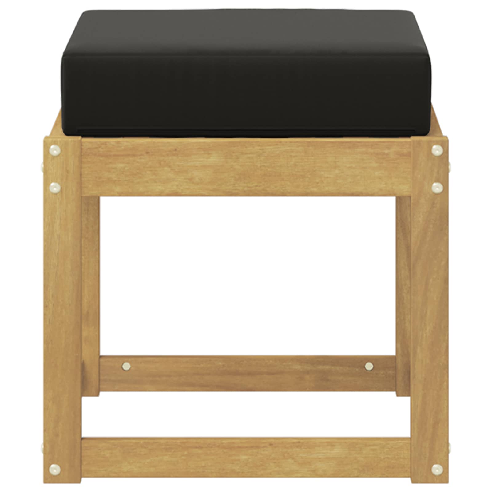 Panca da esterno con cuscino Bianco 43 x 43 x 45 cm | homemem39