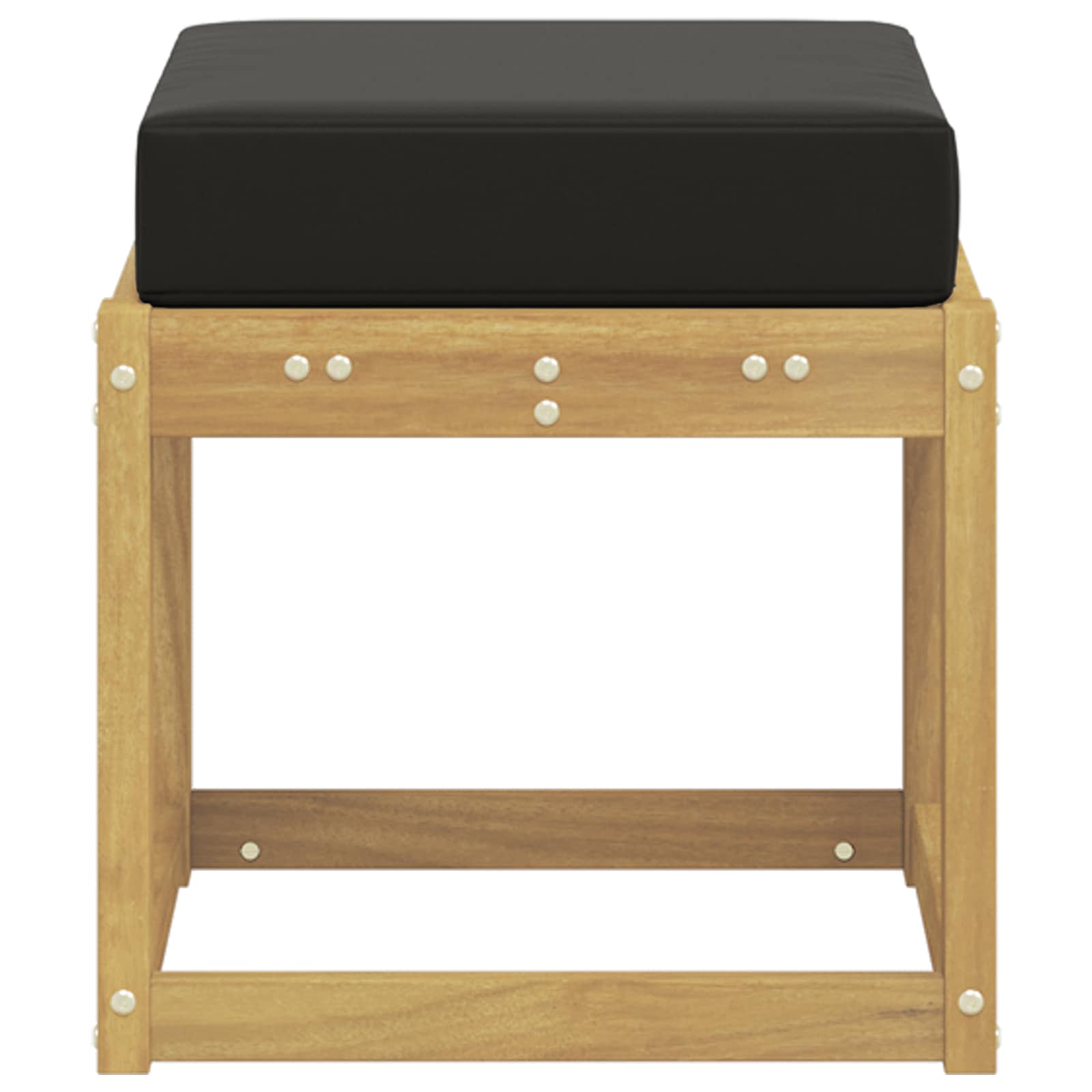 Panca da esterno con cuscino Bianco 43 x 43 x 45 cm | homemem39