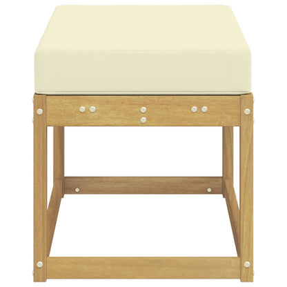 Panca da esterno con cuscino Bianco 80 x 43 x 45 cm | homemem39