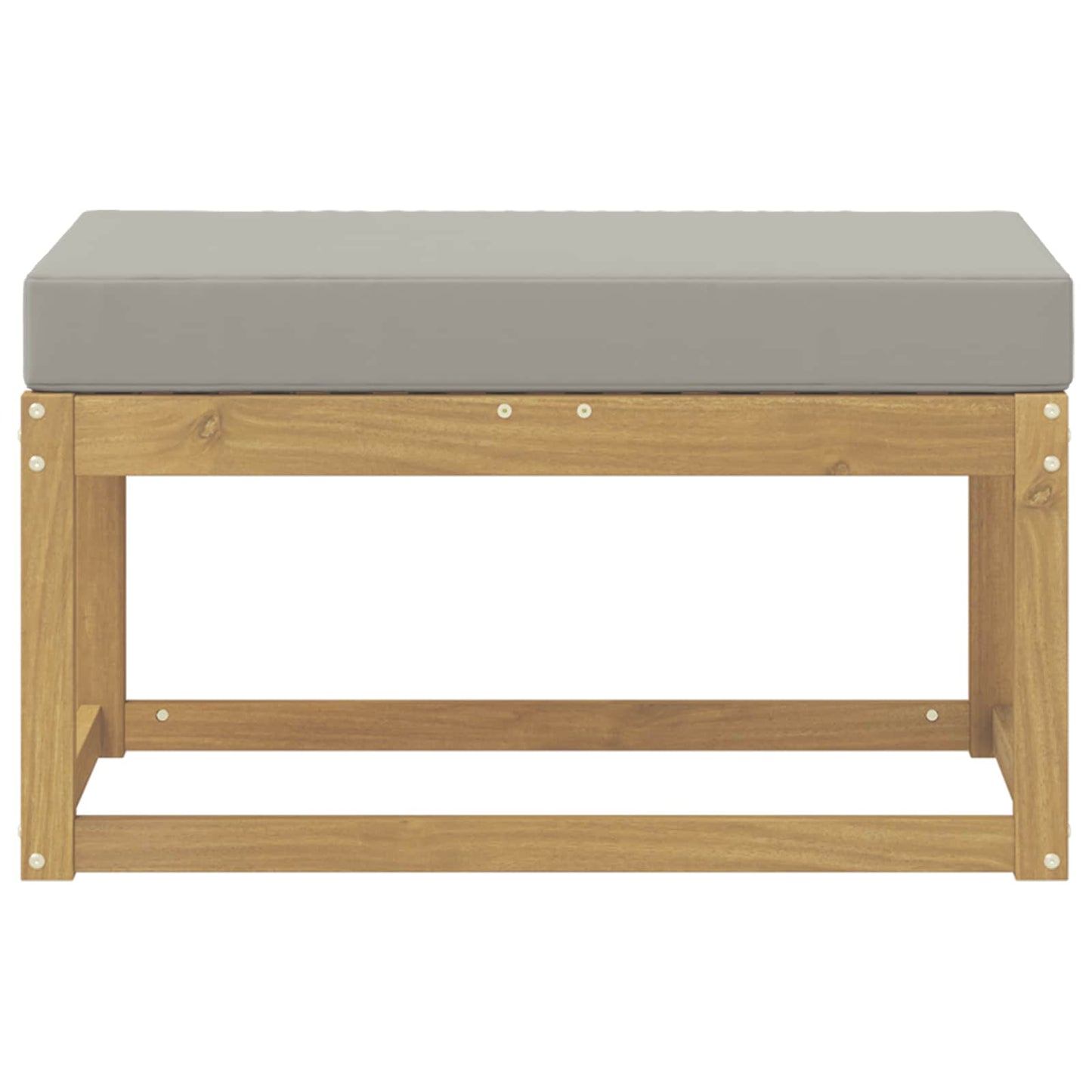 Panca da esterno con cuscino Bianco 80 x 43 x 45 cm | homemem39