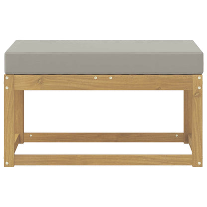 Panca da esterno con cuscino Bianco 80 x 43 x 45 cm | homemem39