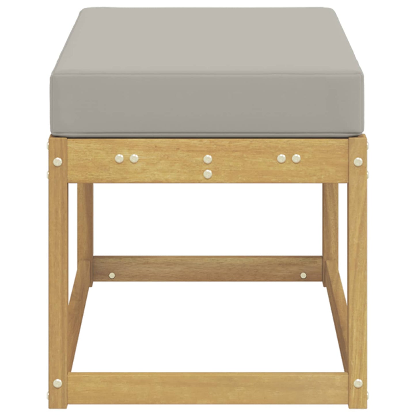 Panca da esterno con cuscino Bianco 80 x 43 x 45 cm | homemem39