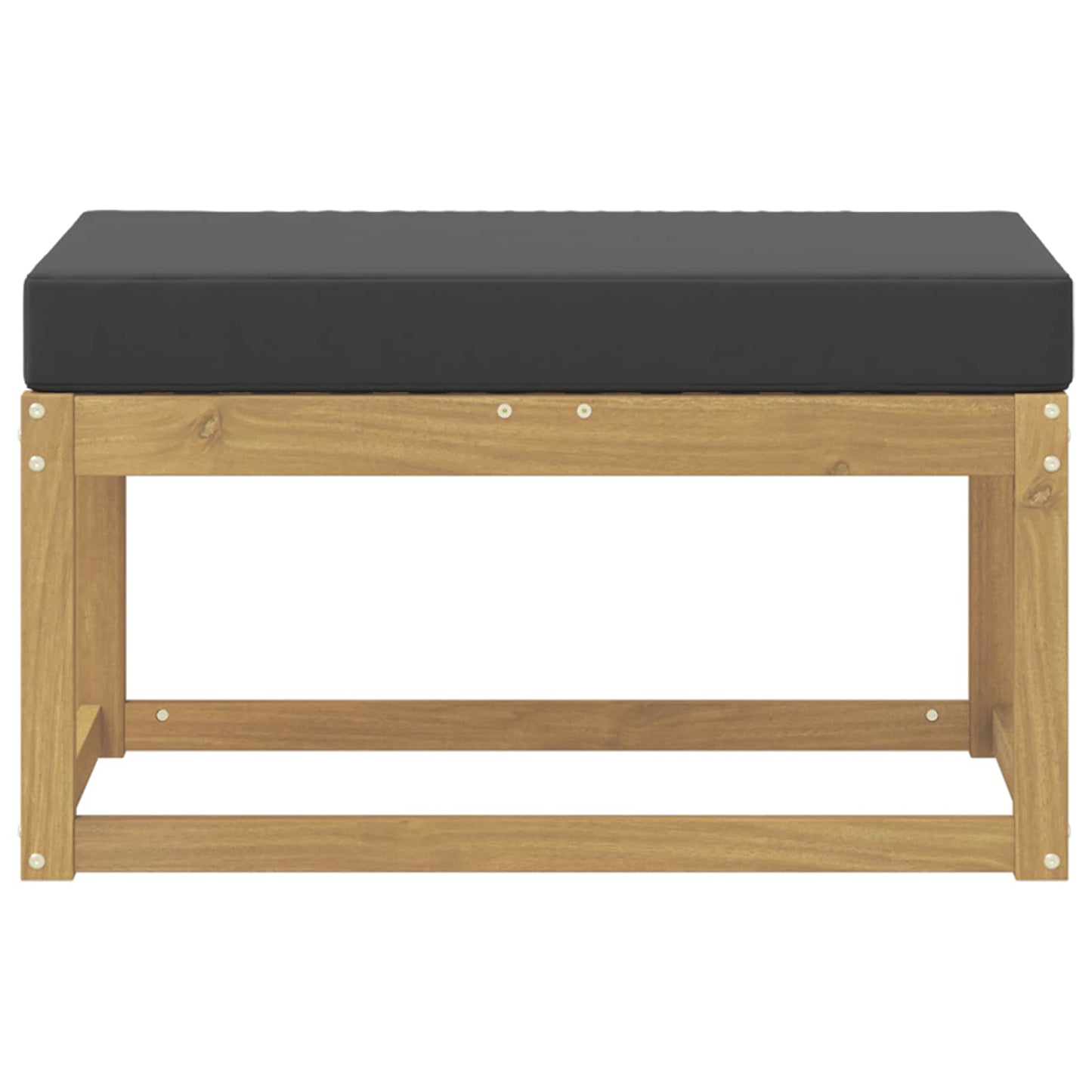 Panca da esterno con cuscino Bianco 80 x 43 x 45 cm | homemem39
