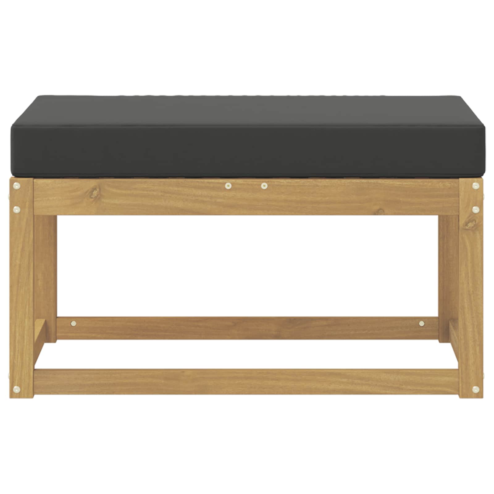 Panca da esterno con cuscino Bianco 80 x 43 x 45 cm | homemem39