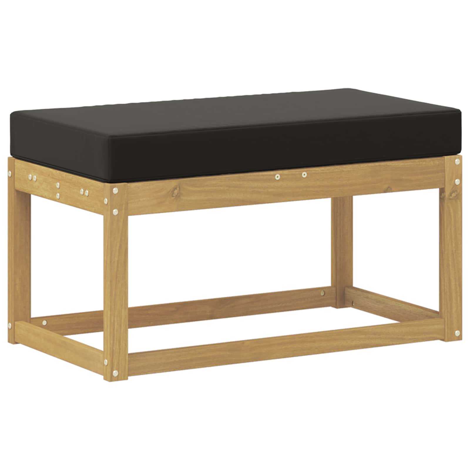Panca da esterno con cuscino Bianco 80 x 43 x 45 cm | homemem39