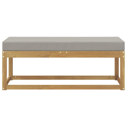 Panca da esterno con cuscino Bianco 115 x 43 x 45 cm