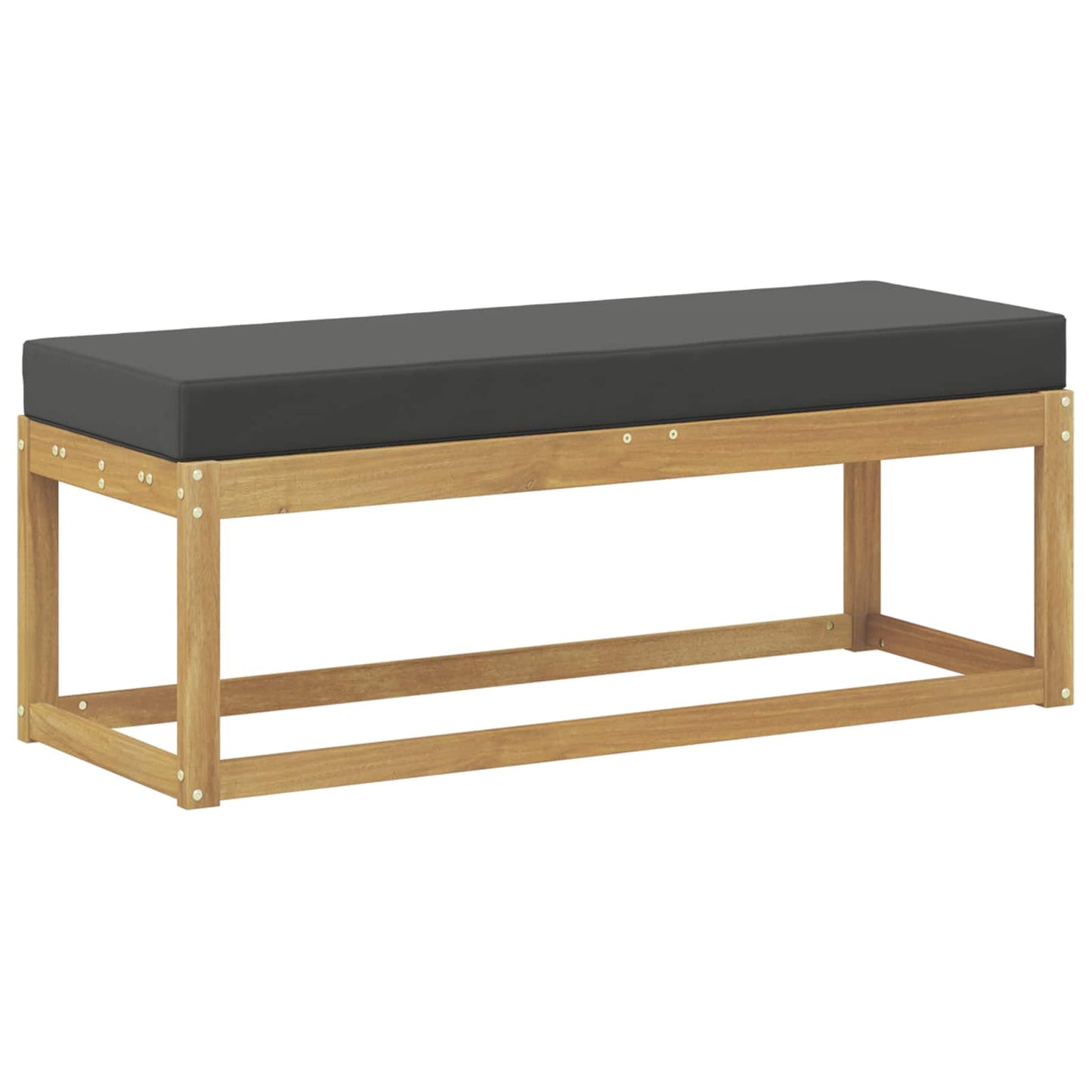 Panca da esterno con cuscino Bianco 115 x 43 x 45 cm | homemem39