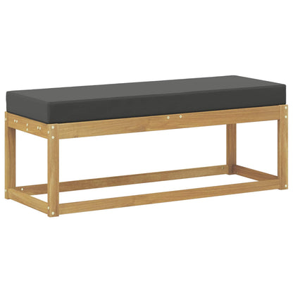 Panca da esterno con cuscino Bianco 115 x 43 x 45 cm | homemem39