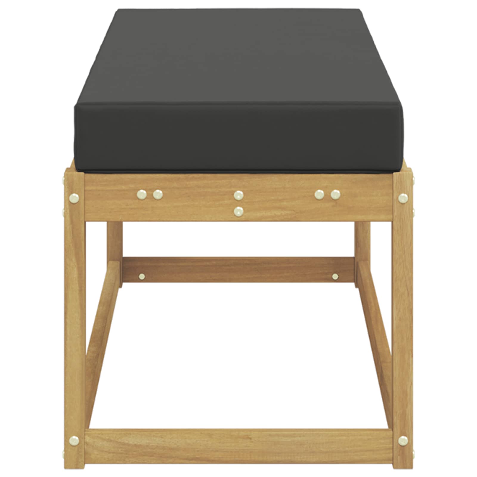 Panca da esterno con cuscino Bianco 115 x 43 x 45 cm | homemem39