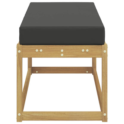 Panca da esterno con cuscino Bianco 115 x 43 x 45 cm | homemem39