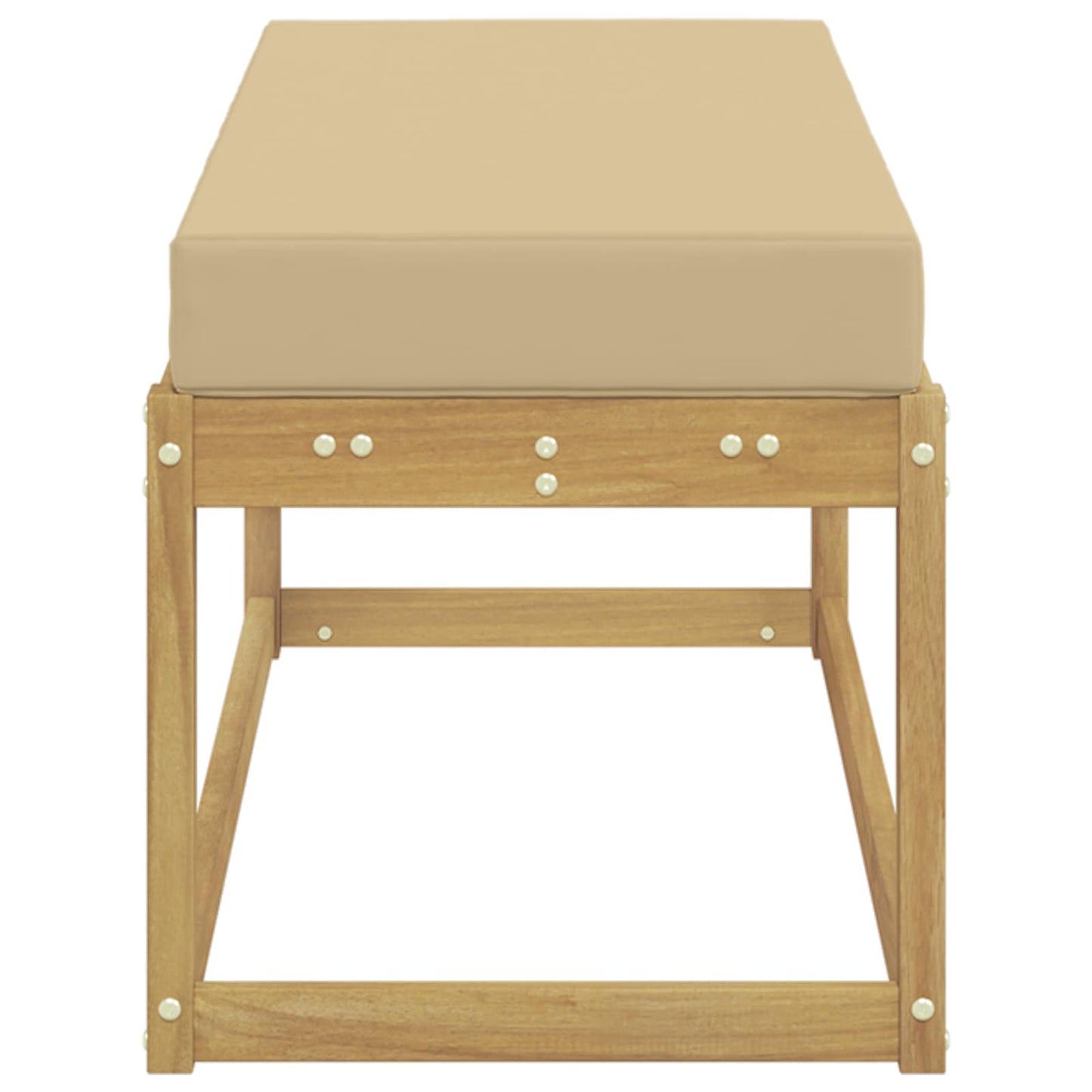 Panca da esterno con cuscino Bianco 115 x 43 x 45 cm | homemem39