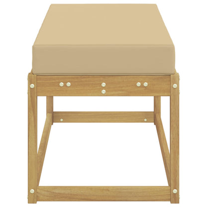 Panca da esterno con cuscino Bianco 115 x 43 x 45 cm | homemem39