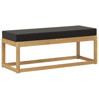 Panca da esterno con cuscino Bianco 115 x 43 x 45 cm