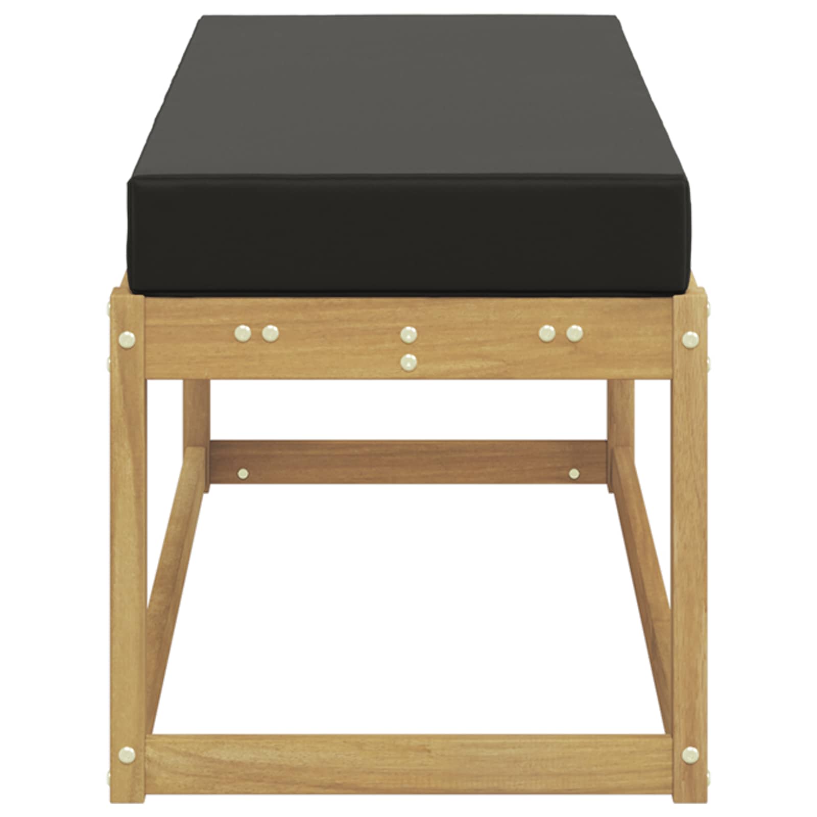 Panca da esterno con cuscino Bianco 115 x 43 x 45 cm | homemem39