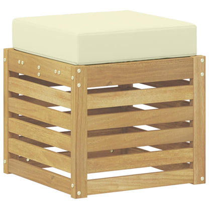 Panca da esterno con cuscino Bianco 43 x 43 x 45 cm | homemem39