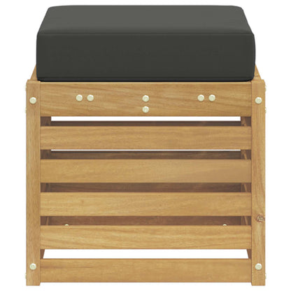 Panca da esterno con cuscino Bianco 43 x 43 x 45 cm | homemem39
