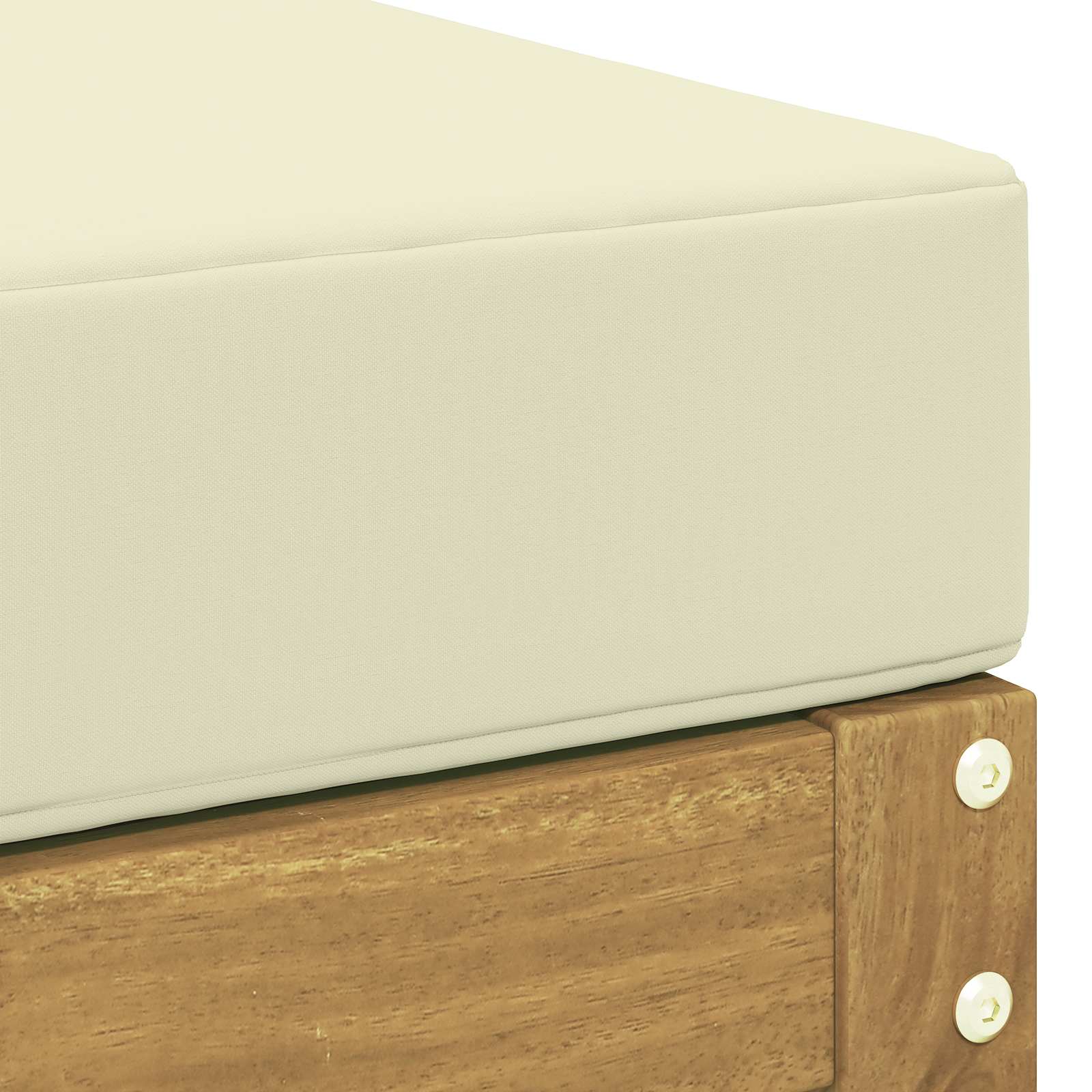 Panca da esterno con cuscino Bianco 80 x 43 x 45 cm | homemem39