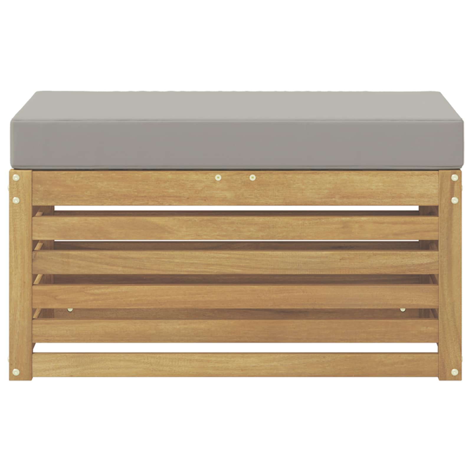 Panca da esterno con cuscino Bianco 80 x 43 x 45 cm | homemem39