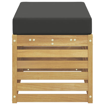 Panca da esterno con cuscino Bianco 80 x 43 x 45 cm | homemem39