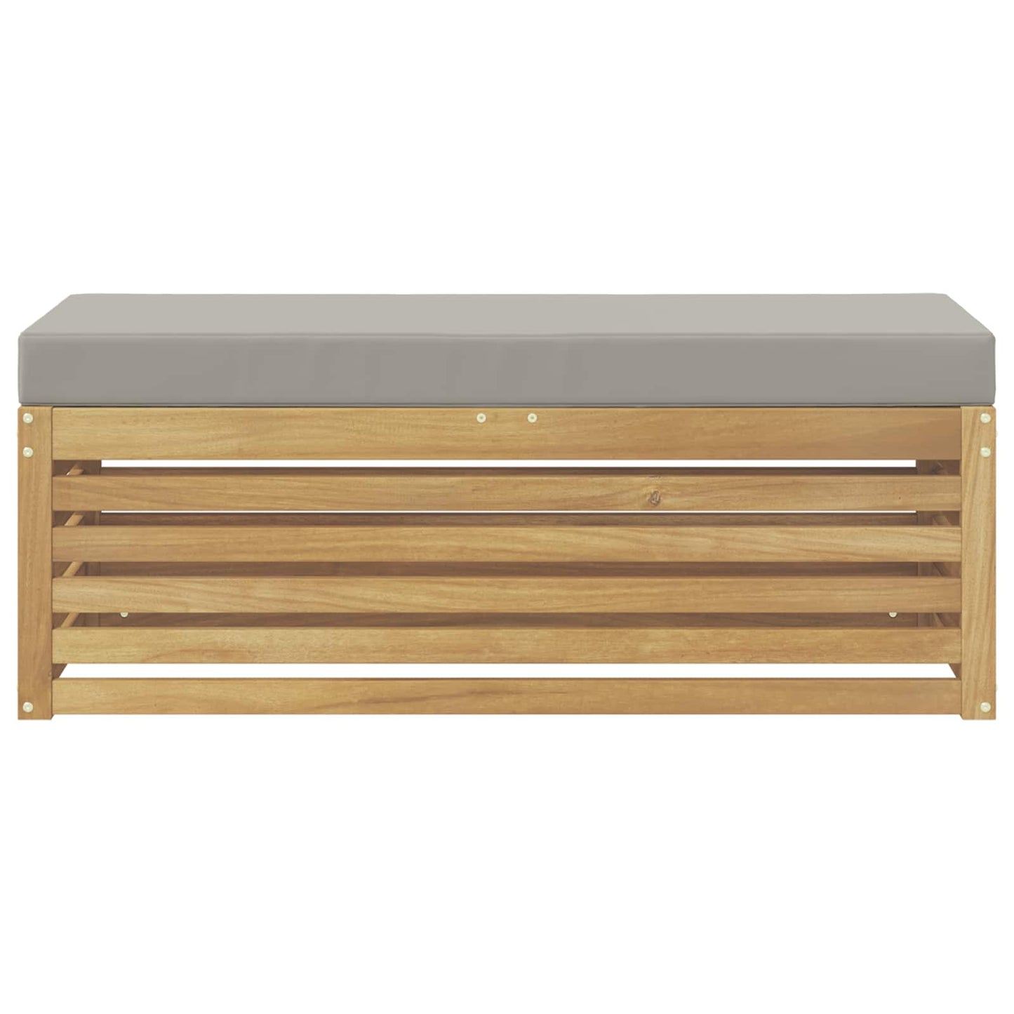 Panca da esterno con cuscino Bianco 115 x 43 x 45 cm | homemem39