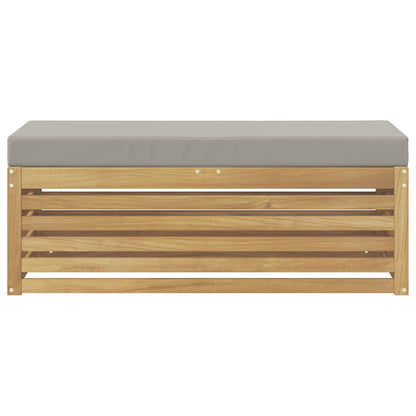 Panca da esterno con cuscino Bianco 115 x 43 x 45 cm | homemem39