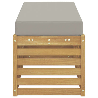 Panca da esterno con cuscino Bianco 115 x 43 x 45 cm | homemem39