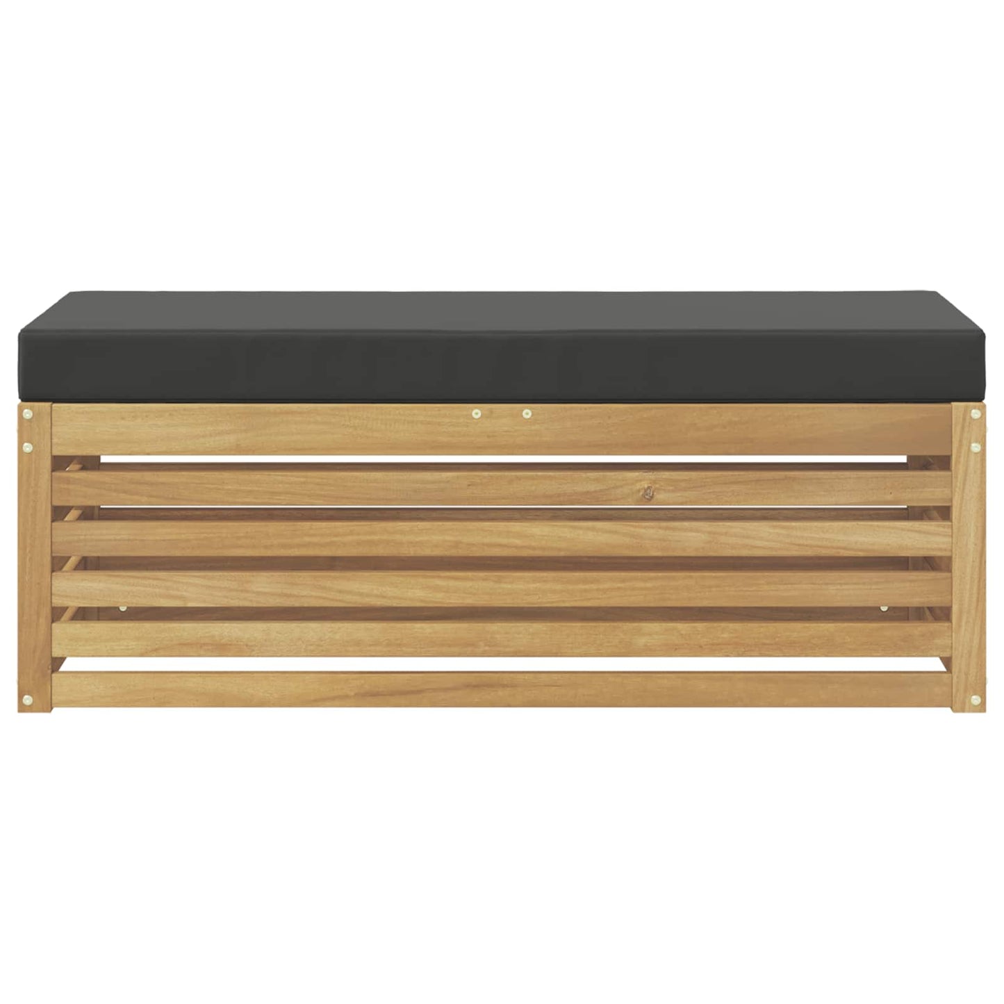 Set di divani da esterno Bianco e Antracite 115 x 43 x 45 cm