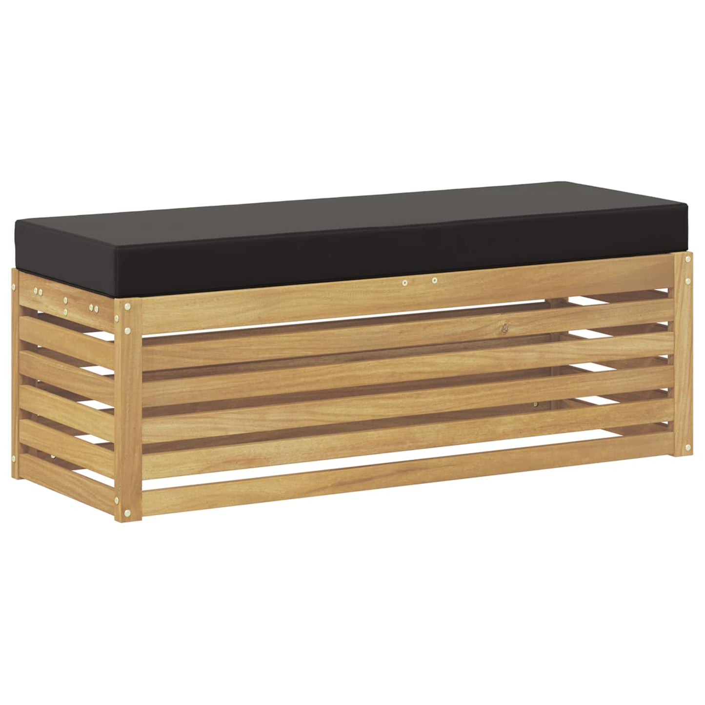 Panca da esterno con cuscino Bianco 115 x 43 x 45 cm | homemem39