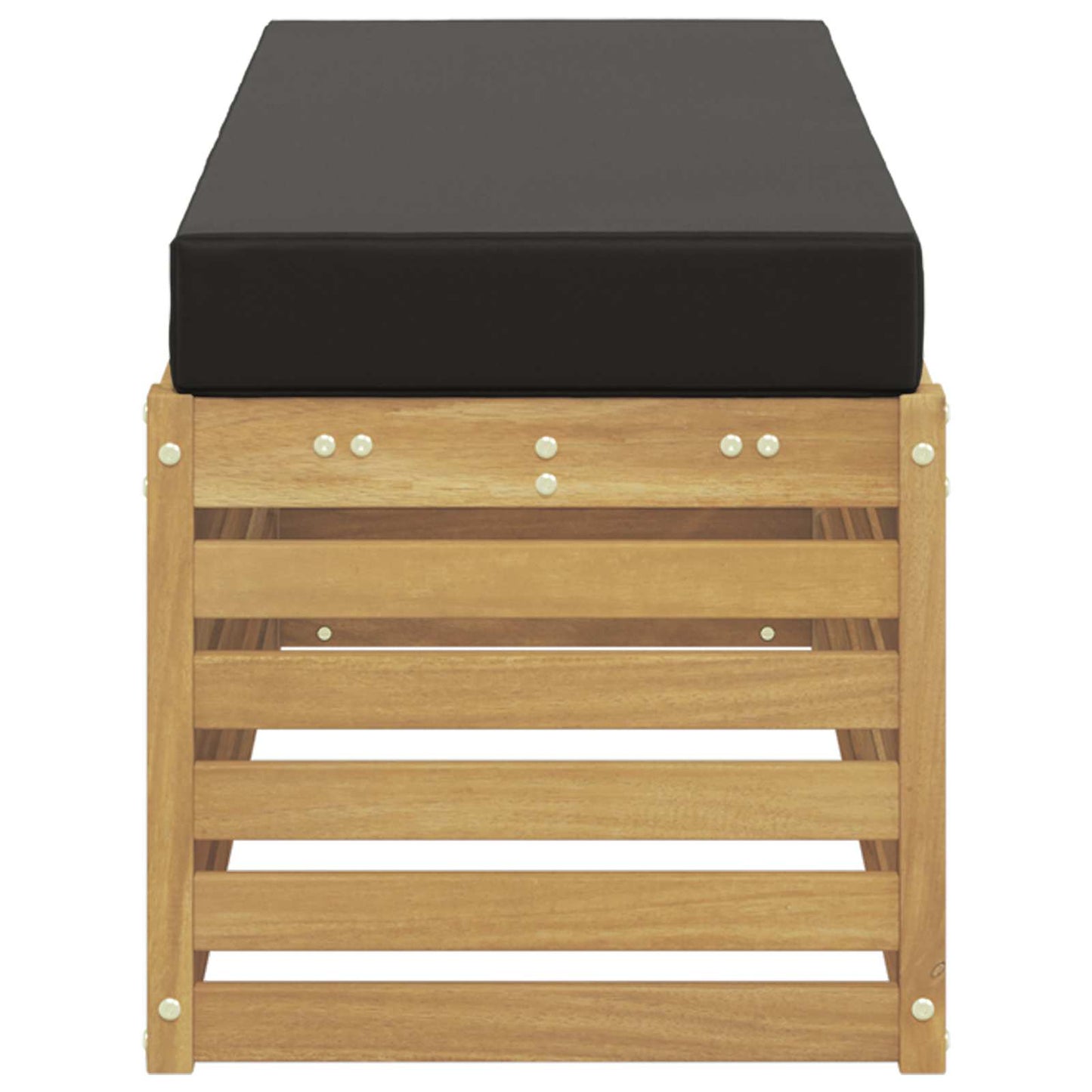 Panca da esterno con cuscino Bianco 115 x 43 x 45 cm | homemem39