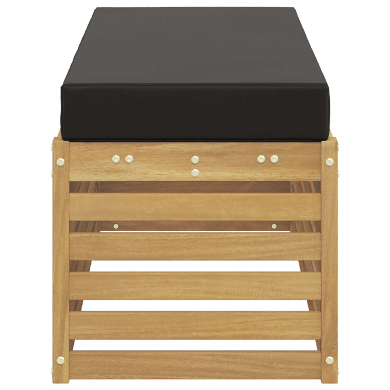 Panca da esterno con cuscino Bianco 115 x 43 x 45 cm | homemem39