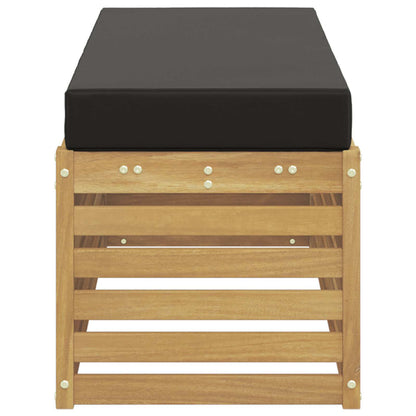 Panca da esterno con cuscino Bianco 115 x 43 x 45 cm | homemem39