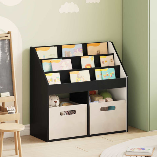 Libreria per Bambini Nero 72,5 x 29,5 x 69 cm Legno multistrato | homemem39